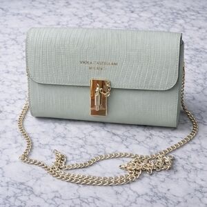 Viola Castellani Milano Lizard Embossed Crossbody Bag